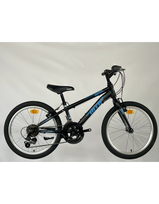 TransMontana MTB 20" fiú 12 seb. acél fekete/kék (11")
