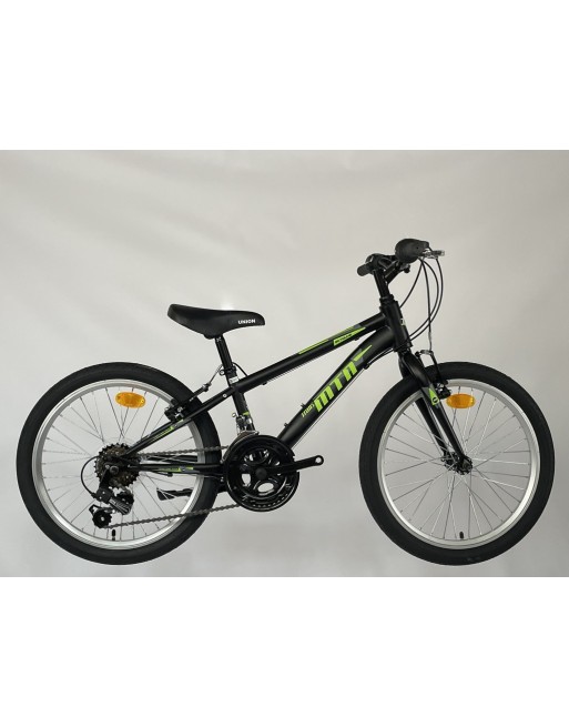 TransMontana MTB 20" fiú 12 seb. acél fekete/zöld (11")
