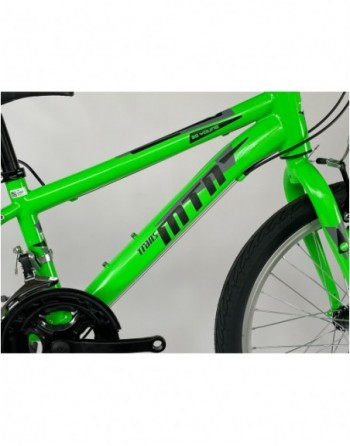 TransMontana MTB 20" fiú 12 seb. acél neon zöld (11")