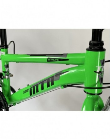 TransMontana MTB 20" fiú 12 seb. acél neon zöld (11")