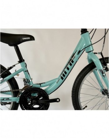 TransMontana MTB 20" leány 12 seb. acél celeste/fekete (11")