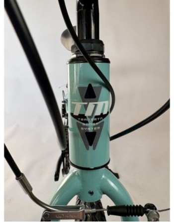TransMontana MTB 20" leány 12 seb. acél celeste/fekete (11")