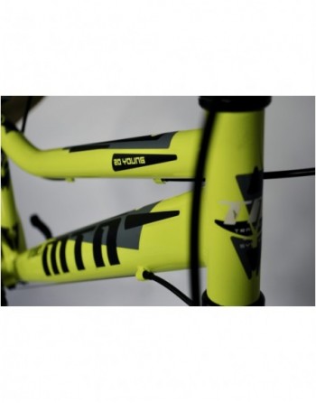 TransMontana MTB 20" seb. acél neon sárga/fekete