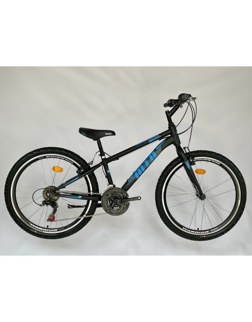 TransMontana MTB 24 Junior Acél fekete/kék