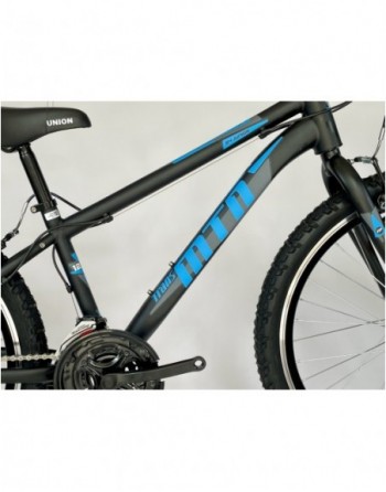 TransMontana MTB 24 Junior Acél fekete/kék