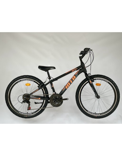 TransMontana MTB 24 Junior Acél fekete/narancs