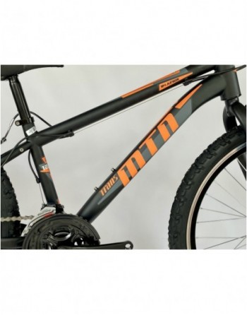 TransMontana MTB 24 Junior Acél fekete/narancs