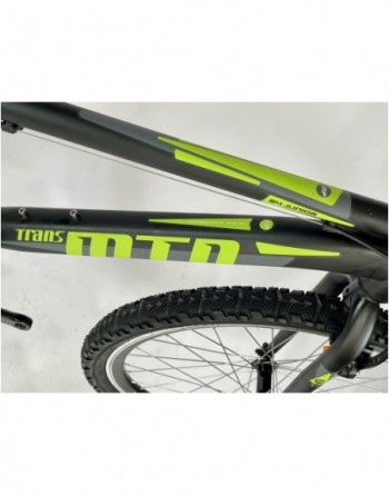 TransMontana MTB 24 Junior Acél fekete/zöld
