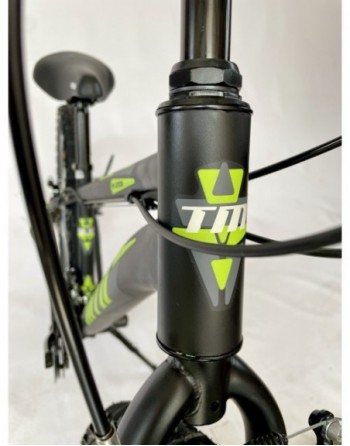 TransMontana MTB 24 Junior Acél fekete/zöld