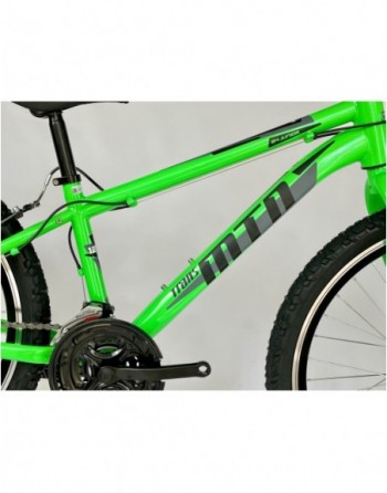TransMontana MTB 24 Junior Acél neon zöld