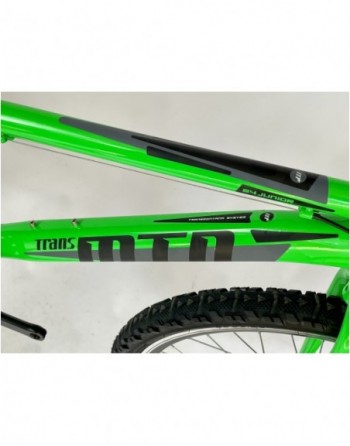 TransMontana MTB 24 Junior Acél neon zöld