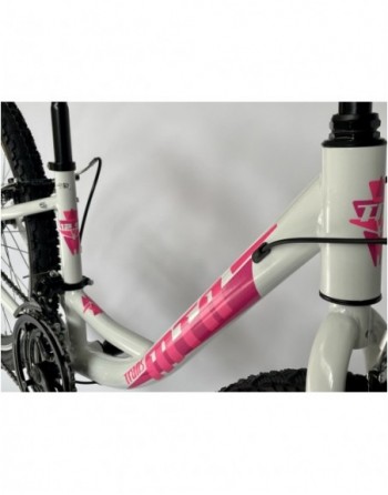 TransMontana MTB 24 Junior Leány Acél fehér/pink