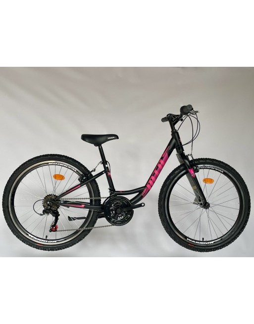 TransMontana MTB 24 Junior Leány Acél fekete/pink
