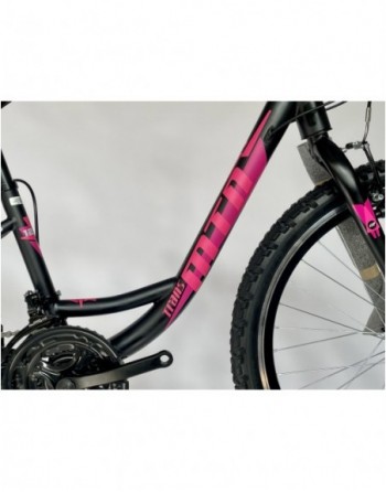 TransMontana MTB 24 Junior Leány Acél fekete/pink