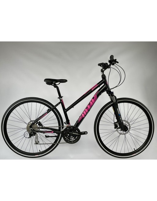 TransMontana Cross Trekking 3.0 NŐI HIDRAULIKUS TÁRCSAFÉK Alu 27 seb fekete/pink